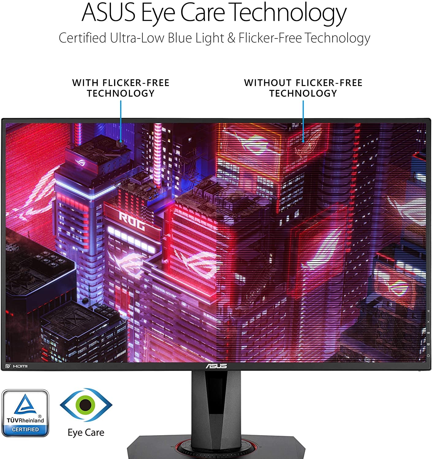 VG278QR 27” Gaming Monitor 165Hz Full HD (1920 X 1080) 0.5Ms G-SYNC Eye Care Displayport HDMI DVI